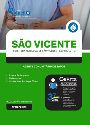 Apostila Prefeitura de São Vicente - SP - Agente Comunitário de Saúde - Imagem 3