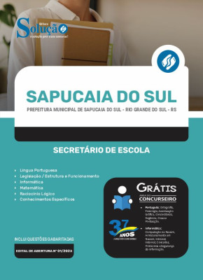 Apostila Prefeitura de Sapucaia do Sul - RS - Secretário de Escola - Imagem 3