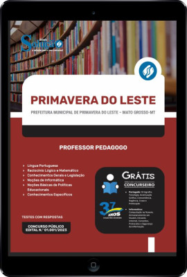 Apostila Prefeitura de Primavera do Leste - MT em PDF - Professor Pedagogo - Imagem 1