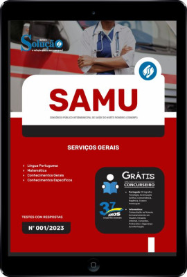 Apostila SAMU-PR (CISNORPI) em PDF - Serviços Gerais - Imagem 1