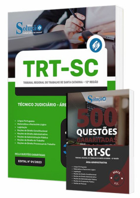 Combo Impresso TRT-SC - Técnico Judiciário - Área Administrativa - Imagem 1