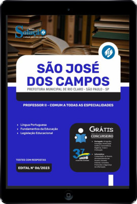 Apostila Prefeitura de São José dos Campos - SP em PDF - Professor II - Comum a Todas as Especialidades - Imagem 1