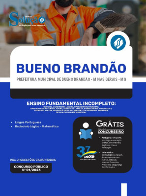 Apostila Prefeitura de Bueno Brandão - MG - Ensino Fundamental Incompleto - Imagem 3