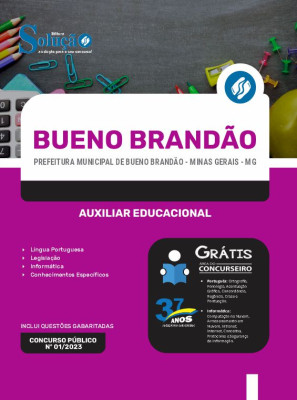 Apostila Prefeitura de Bueno Brandão - MG - Auxiliar Educacional - Imagem 3