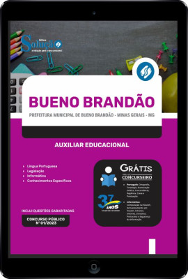 Apostila Prefeitura de Bueno Brandão - MG em PDF - Auxiliar Educacional - Imagem 1