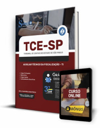 Capa Apostila TCE-SP - Auxiliar Técnico da Fiscalização - TI