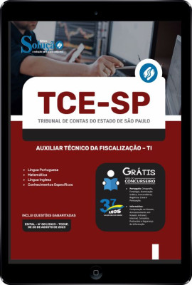 Apostila TCE-SP em PDF - Auxiliar Técnico da Fiscalização - TI - Imagem 1