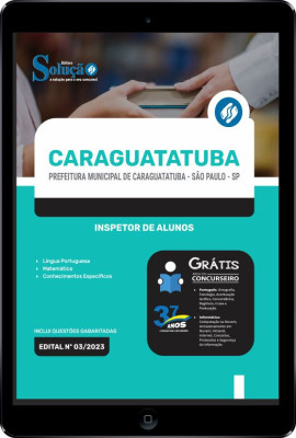 Apostila Prefeitura de Caraguatatuba - SP em PDF - Inspetor de Alunos - Imagem 1