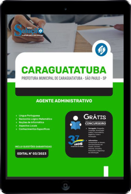 Apostila Prefeitura de Caraguatatuba - SP em PDF - Agente Administrativo - Imagem 1