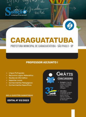 Apostila Prefeitura de Caraguatatuba - SP - Professor Adjunto I - Imagem 3