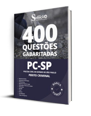 Caderno de Questões PC-SP - Perito Criminal - 400 Questões Gabaritadas - Imagem 1