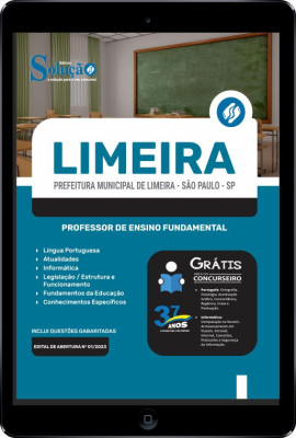 Apostila Prefeitura de Limeira - SP em PDF - Professor de Ensino Fundamental - Imagem 1