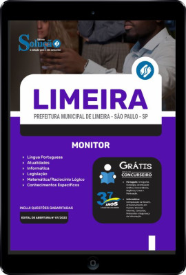 Apostila Prefeitura de Limeira - SP em PDF - Monitor - Imagem 1