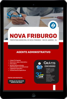 Apostila Prefeitura de Nova Friburgo - RJ em PDF - Agente Administrativo - Imagem 1