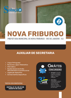 Apostila Prefeitura de Nova Friburgo - RJ - Auxiliar de Secretaria - Imagem 3