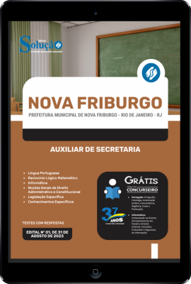 Apostila Prefeitura de Nova Friburgo - RJ em PDF - Auxiliar de Secretaria - Imagem 1