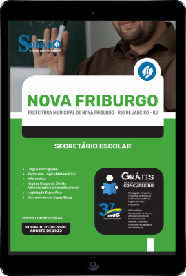 Apostila Prefeitura de Nova Friburgo - RJ em PDF - Secretário Escolar - Imagem 1