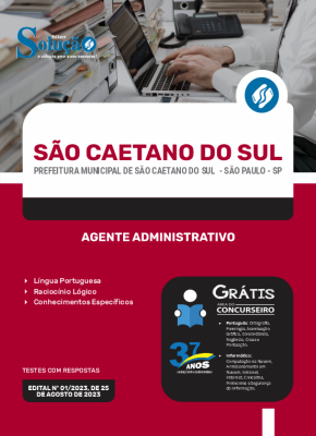 Apostila Prefeitura de São Caetano do Sul - SP - Agente Administrativo - Imagem 3