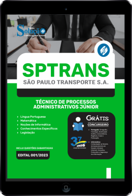 Apostila SPTrans em PDF - Técnico de Processos Administrativos Júnior - Imagem 1