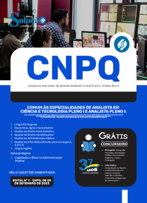 Apostila CNPQ - Comum Analista em Ciência e Tecnologia Pleno I e Analista Pleno I - Imagem 3