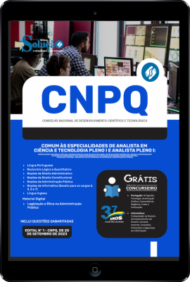 Apostila CNPQ em PDF - Comum Analista em Ciência e Tecnologia Pleno I e Analista Pleno I - Imagem 1