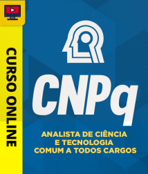 Capa Curso CNPQ - Analista de Ciência e Tecnologia - Comum a todos cargos