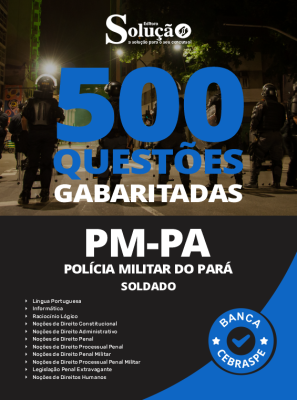 Caderno de Questões PM-PA - Soldado - 500 Questões Gabaritadas - Imagem 2