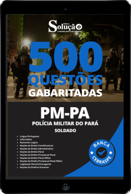 Caderno de Questões PM-PA - Soldado em PDF - 500 Questões Gabaritadas - Imagem 1