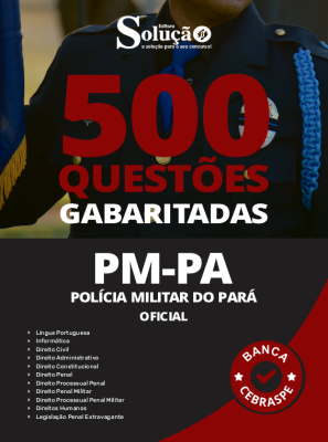 Caderno de Questões PM-PA - Oficial - 500 Questões Gabaritadas - Imagem 2