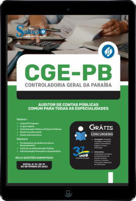 Apostila CGE-PB em PDF - Auditor de Contas Públicas - Comum para Todas as Especialidades - Imagem 1