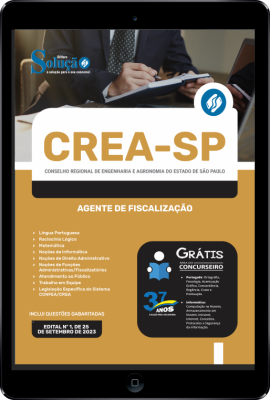 Apostila CREA-SP em PDF - Agente de Fiscalização - Imagem 1