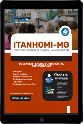 Apostila Prefeitura de Itanhomi - MG em PDF - Docente II - Ensino Fundamental - Séries Iniciais - Imagem 1