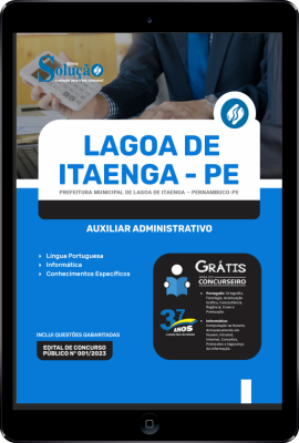 Apostila Prefeitura de Lagoa de Itaenga - PE em PDF - Auxiliar Administrativo - Imagem 1