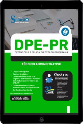 Apostila DPE-PR em PDF - Técnico Administrativo - Imagem 1