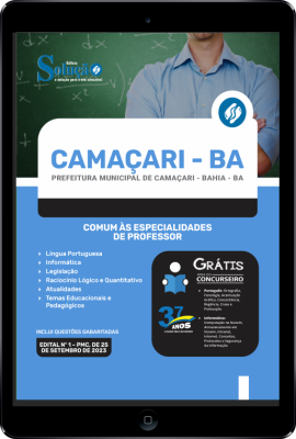 Apostila Prefeitura de Camaçari - BA em PDF - Comum às Especialidades de Professor - Imagem 1