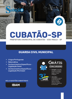 Apostila Prefeitura de Cubatão - SP - Guarda Civil Municipal - Imagem 3