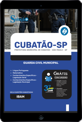 Apostila Prefeitura de Cubatão - SP em PDF - Guarda Civil Municipal - Imagem 1