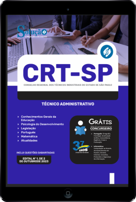 Apostila CRT-SP em PDF - Técnico Administrativo - Imagem 1