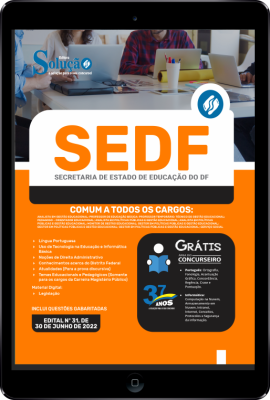 Apostila SEDF em PDF - Comum a Todos os Cargos - Imagem 1