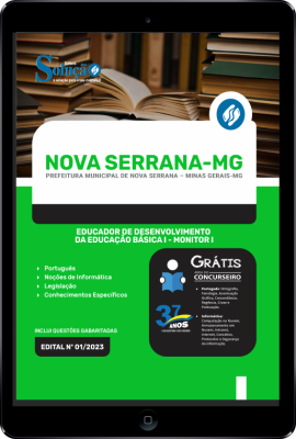 Apostila Prefeitura de Nova Serrana - MG em PDF - Educador de Desenvolvimento da Educação Básica I - Monitor I - Imagem 1