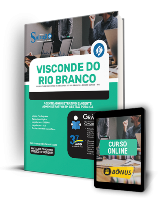 Apostila Prefeitura de Visconde do Rio Branco - MG - Agente Administrativo e Agente Administrativo em Gestão Pública - Imagem 1