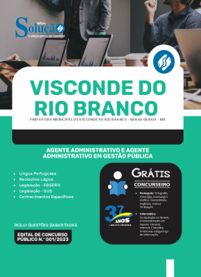 Apostila Prefeitura de Visconde do Rio Branco - MG - Agente Administrativo e Agente Administrativo em Gestão Pública - Imagem 3