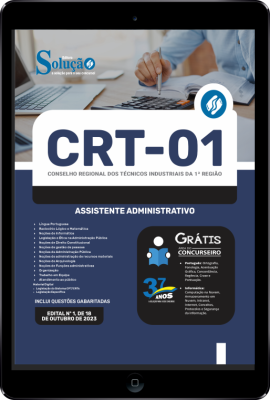 Apostila CRT 1 em PDF - Assistente Administrativo - Imagem 1