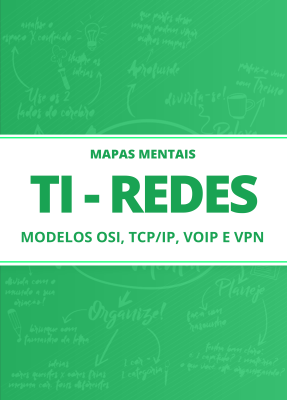 Mapas Mentais TI (Redes) - Modelos OSI, TCP/IP, VoIP e VPN (PDF) - Imagem 1