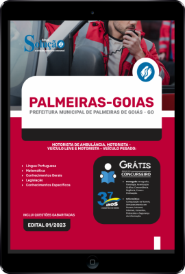 Apostila Prefeitura de Palmeiras de Goiás - GO em PDF - Motorista - Imagem 1