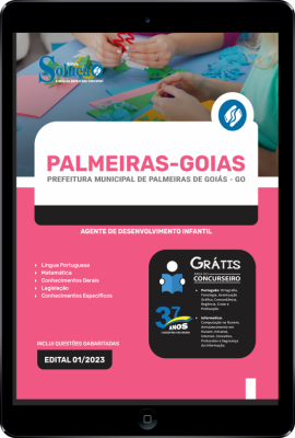 Apostila Prefeitura de Palmeiras de Goiás - GO em PDF - Agente de Desenvolvimento Infantil - Imagem 1