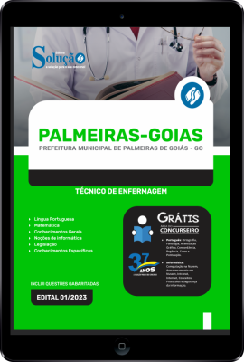 Apostila Prefeitura de Palmeiras de Goiás - GO em PDF - Técnico de Enfermagem - Imagem 1