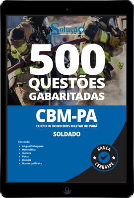 Caderno de Questões CBM-PA - Soldado em PDF - 500 Questões Gabaritadas - Imagem 1