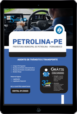 Apostila Prefeitura de Petrolina - PE em PDF - Agente de Trânsito e Transporte - Imagem 1