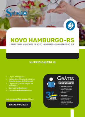 Apostila Prefeitura de Novo Hamburgo - RS - Nutricionista III - Imagem 3